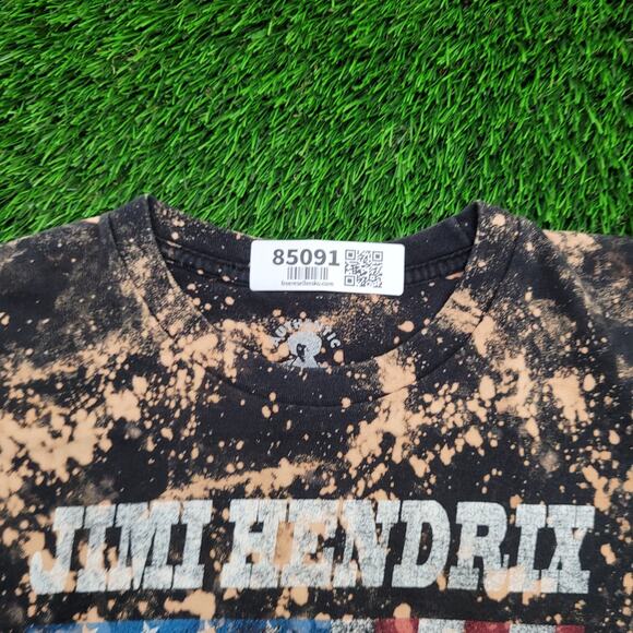 Jimi-Hendrix Shirt Womens Small 17x23 Bleached USA-Flag - Picture 6 of 12